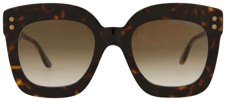 Bottega Veneta Square Sunglasses HavanaCrystalBrown