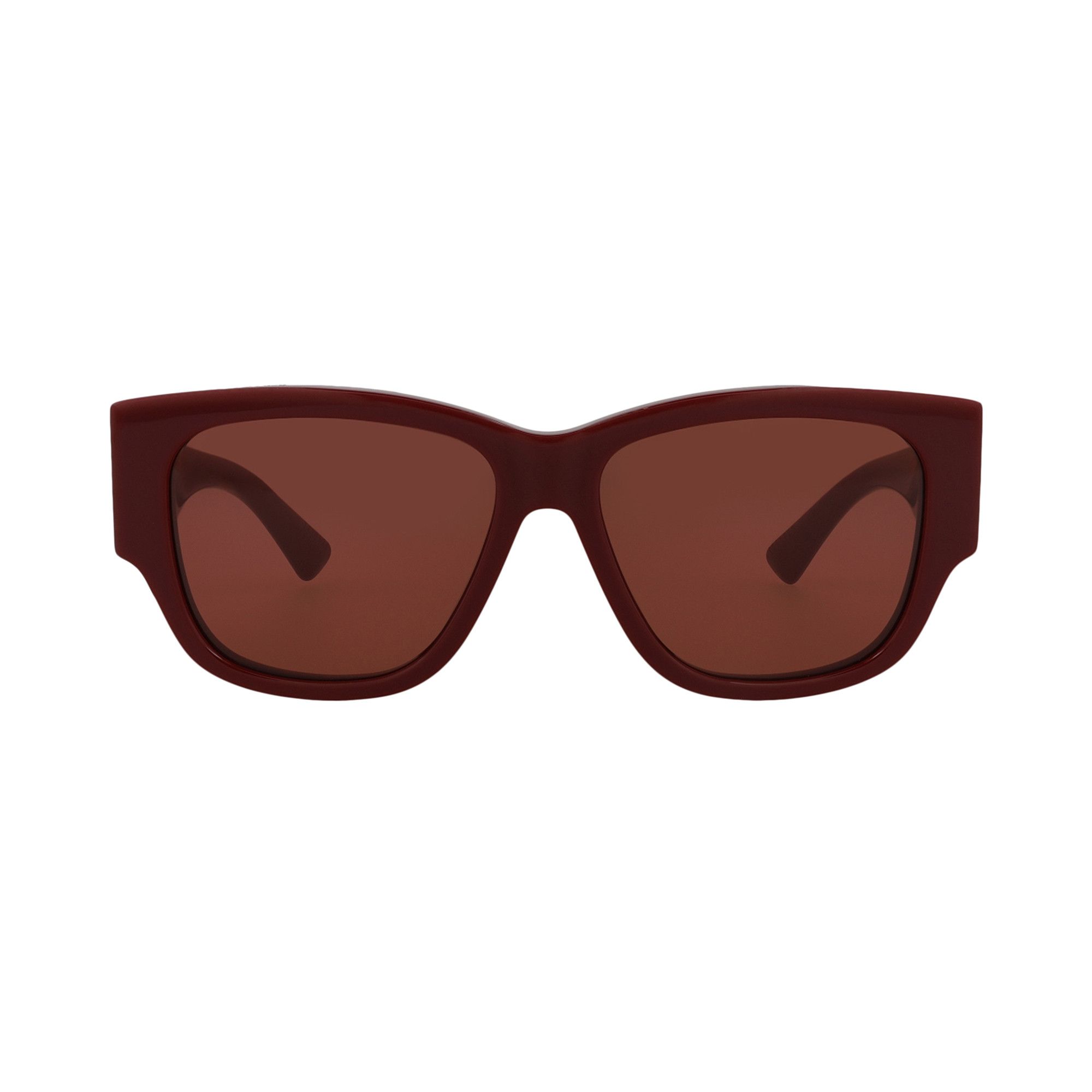 Buy Bottega Veneta Square Sunglasses 'Burgundy/Red