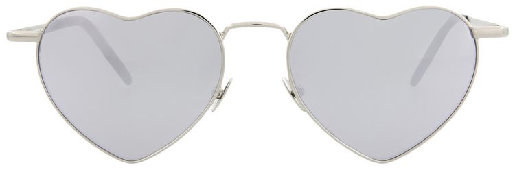 Saint Laurent Heart Sunglasses Silver