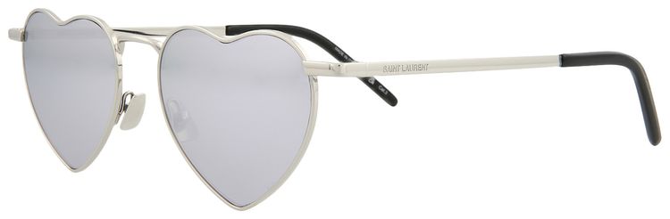 Saint Laurent Heart Sunglasses Silver