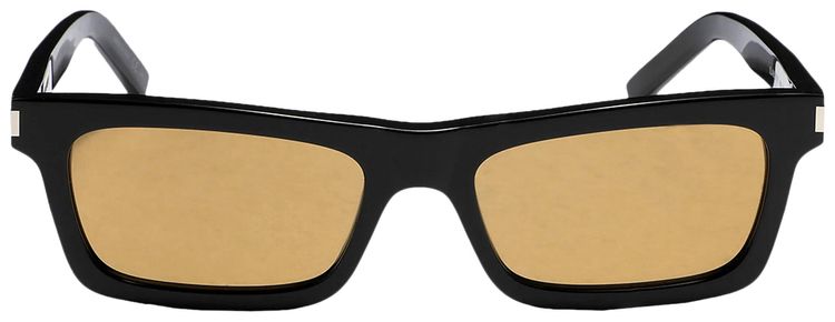 Saint Laurent Square Sunglasses BlackYellow