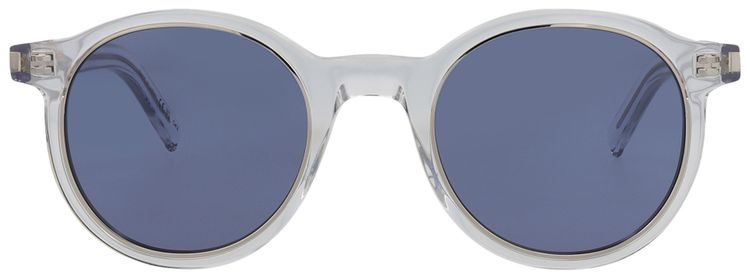 Saint Laurent Round Frame Sunglasses CrystalBlue