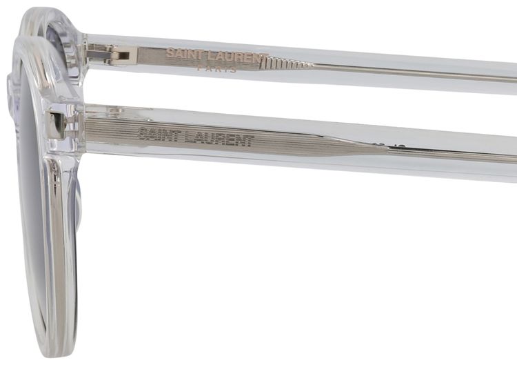 Saint Laurent Round Frame Sunglasses CrystalBlue