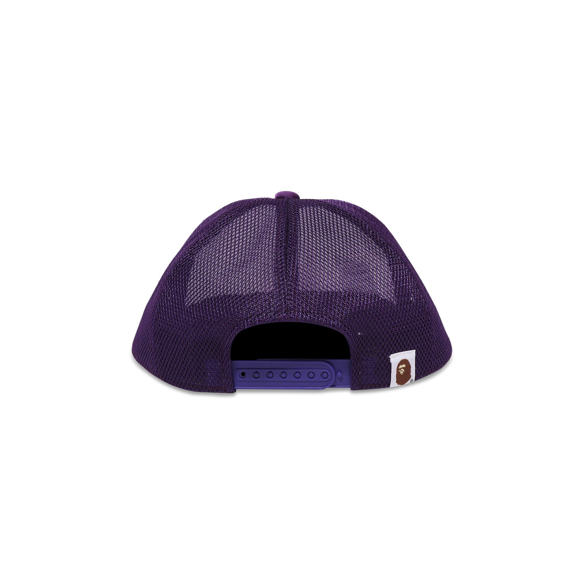 Buy BAPE Crystal Stone Ape Head Mesh Cap 'Purple' - 1K80 180 010