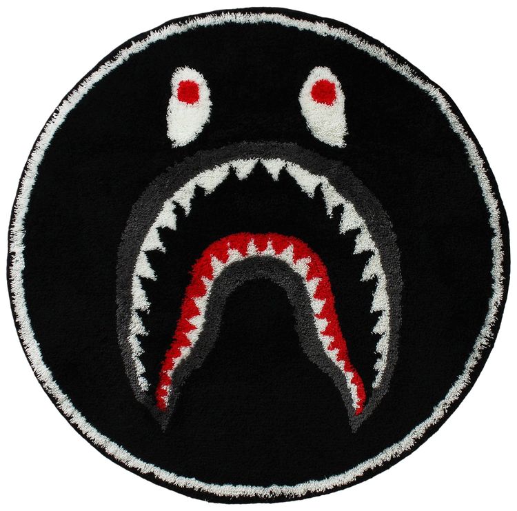 BAPE Shark Rug Mat Black