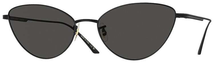 Khaite Metal Cateye Sunglasses Black