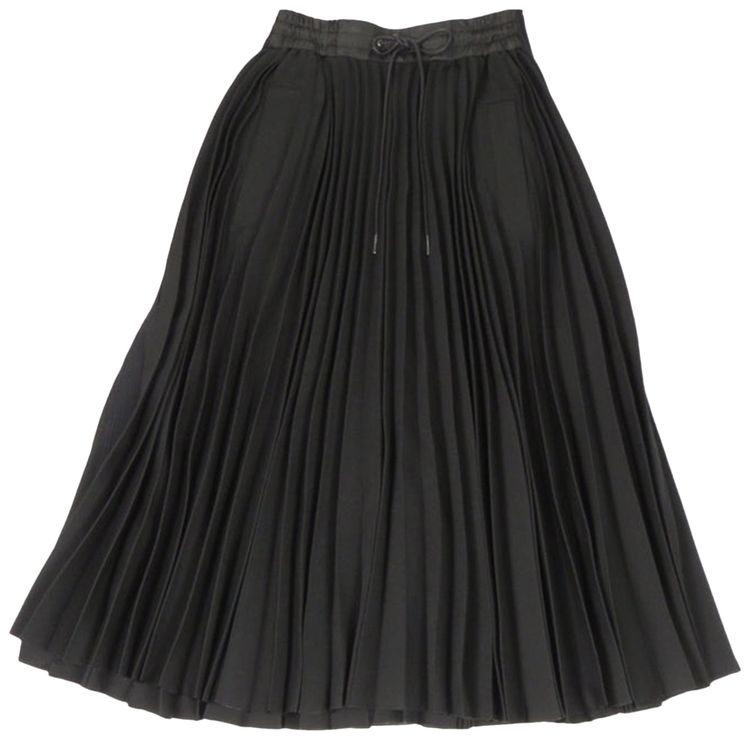 Sacai Technical Jersey Skirt Black