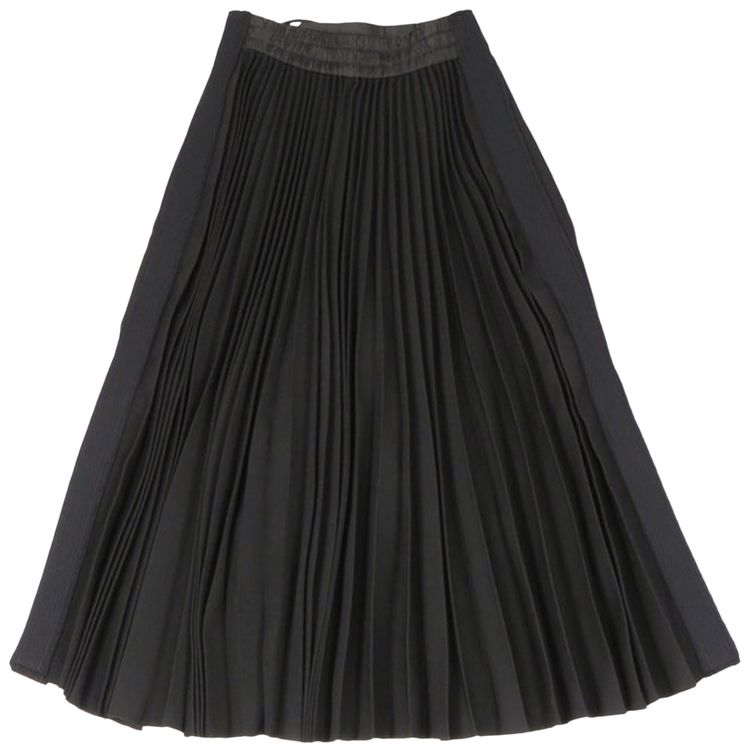 Sacai Technical Jersey Skirt Black