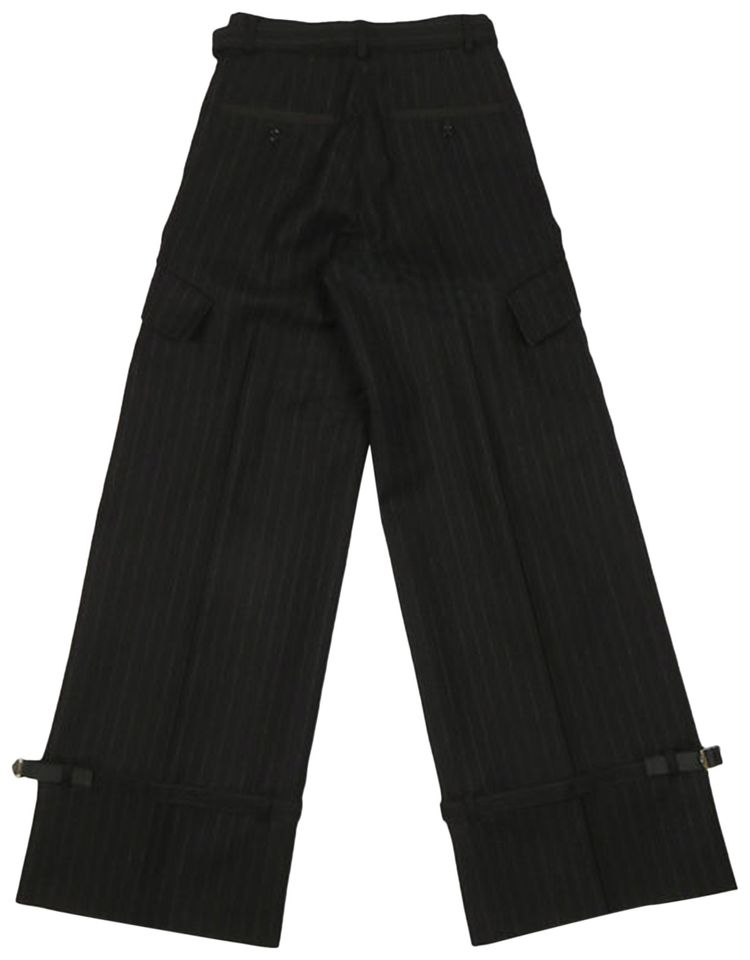 Sacai Chalk Stripe Pants Black