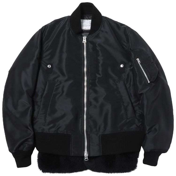 sacai nylon black