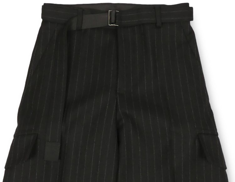 Sacai Chalk Stripe Pants Black