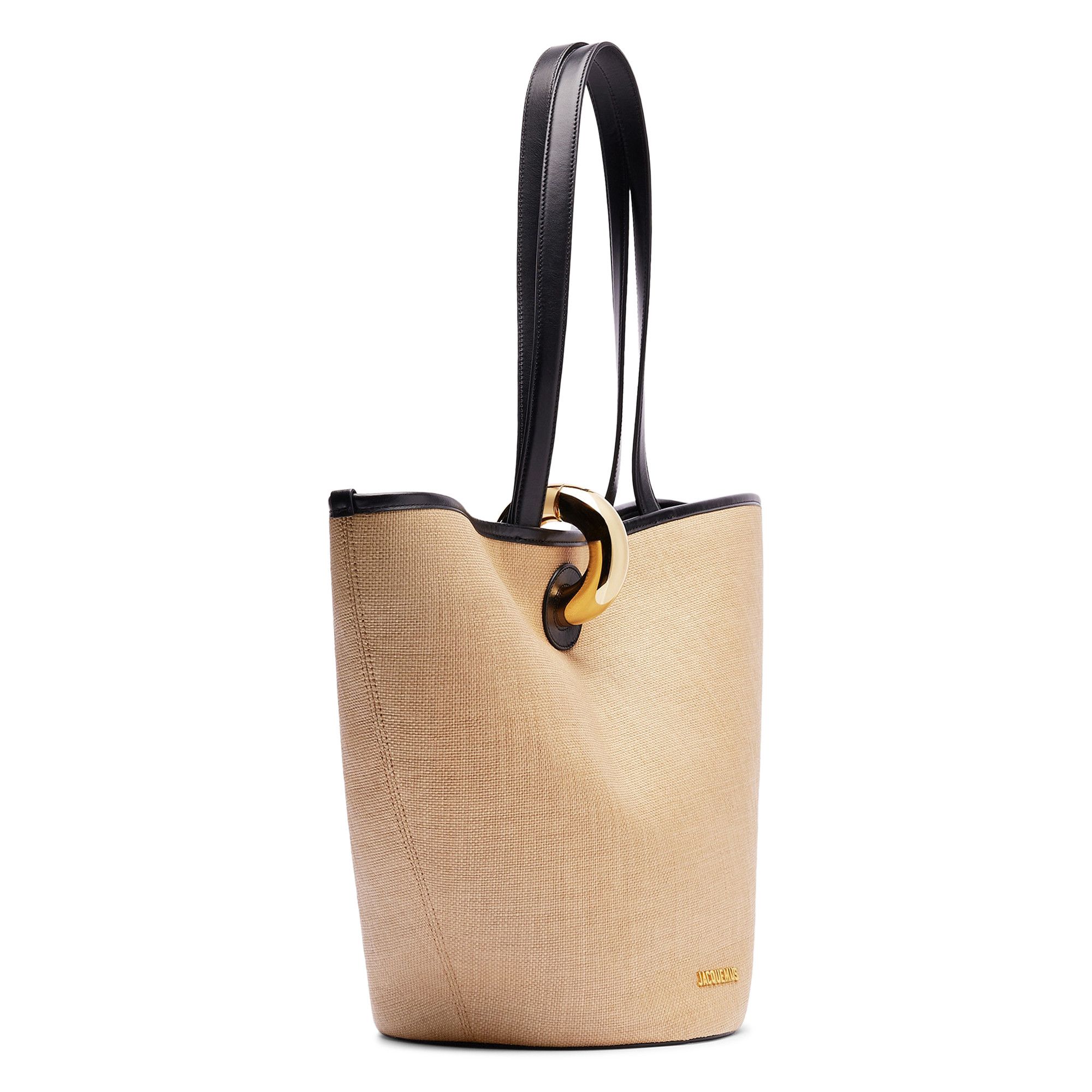 Buy Jacquemus Raffia Tote Ivory Black 24H243BA382 3215 1FY GOAT CA