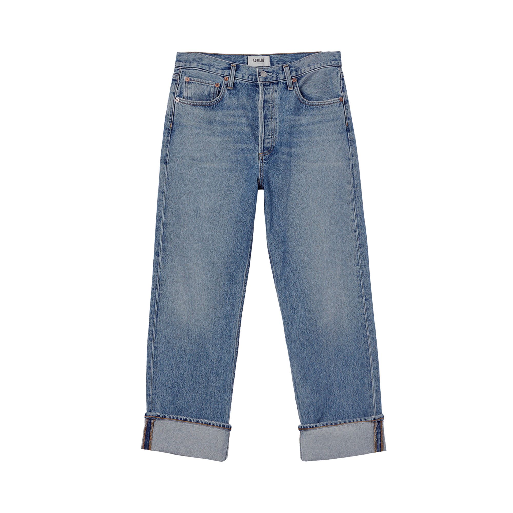 デニム・ジーパン AGOLDE Woman Jeans Denim A9157C1206 INVENTION AGOLDE - Fran Jean in Invention (Medium Vintage Indigo