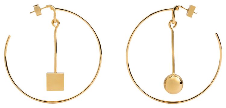 Jacquemus Les Creoles Earrings Gold