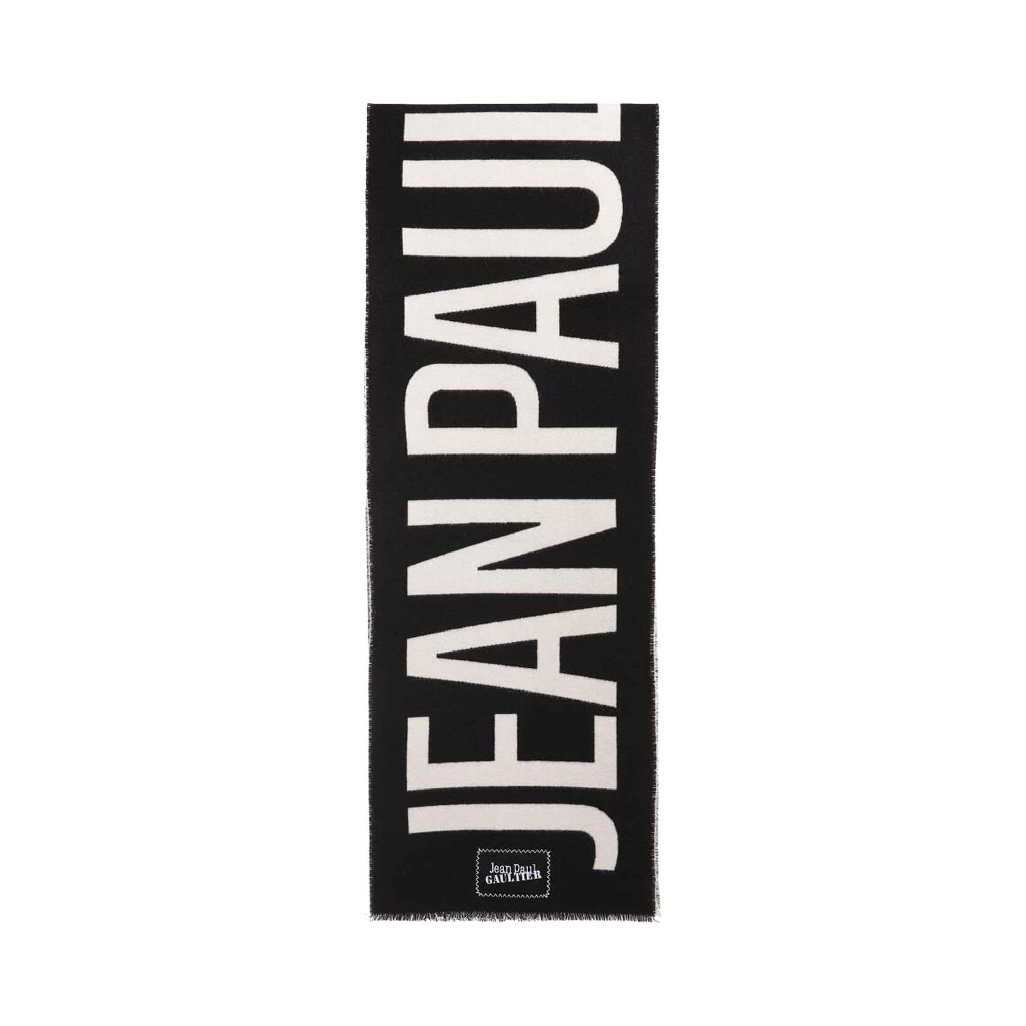 スカーフ JEAN PAUL GAULTIER Woman Scarf Black 2430UEC035PC549 0001 Buy Jean Paul Gaultier Logo Scarf 'Black/White' - 24 30 U