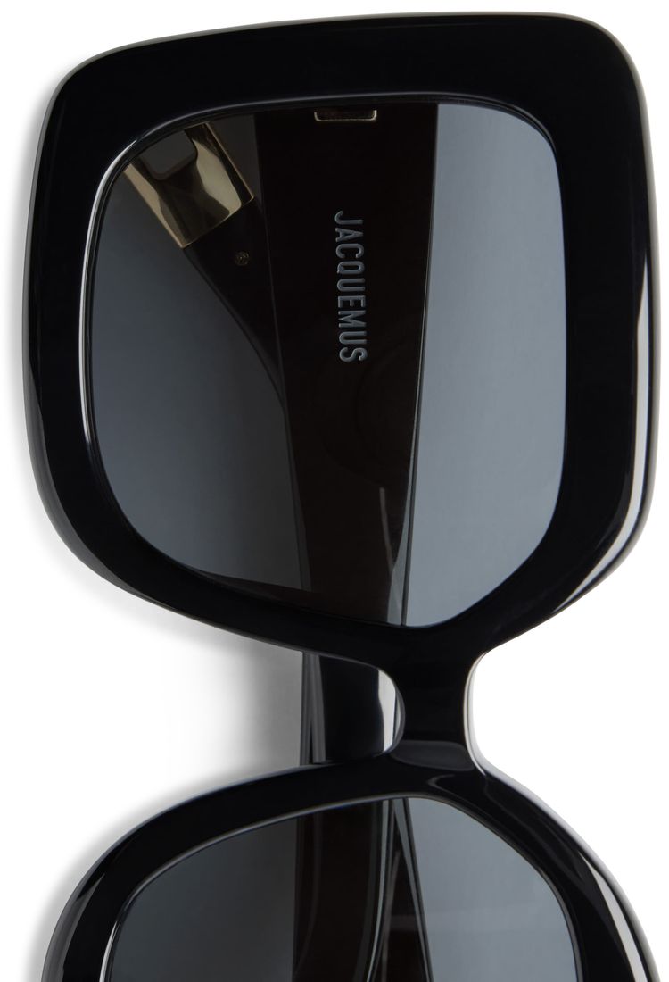 Jacquemus Square Round Sunglasses Black