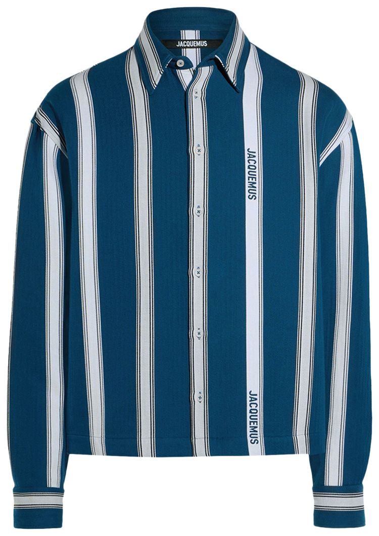 Jacquemus Papier Stripe Shirt JacquardWhite