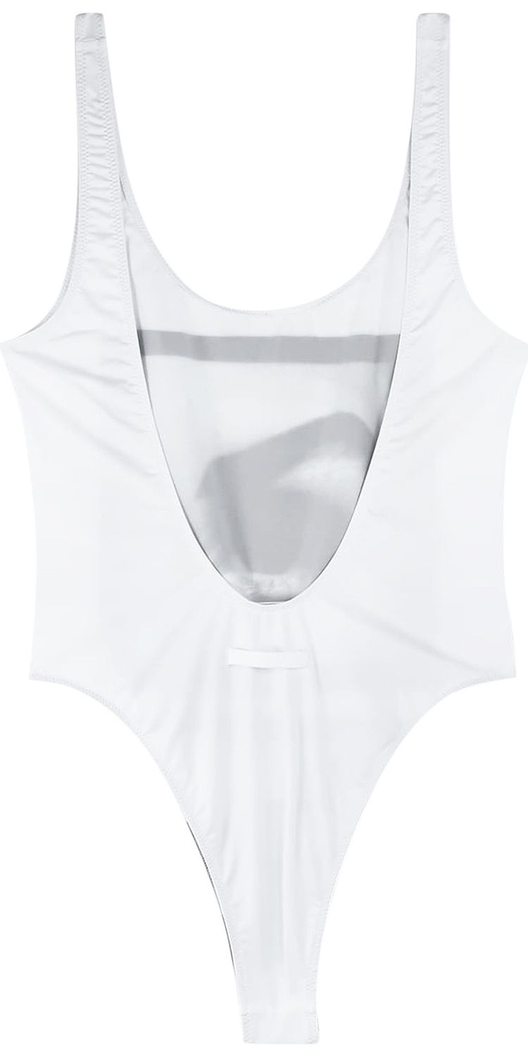 Jean Paul Gaultier Jersey Swimsuit WhiteBlack