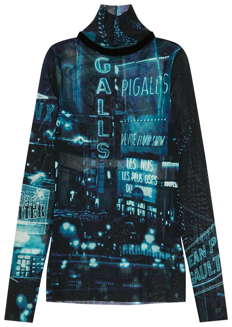 Jean Paul Gaultier Mesh Long Sleeve Top Pigalle