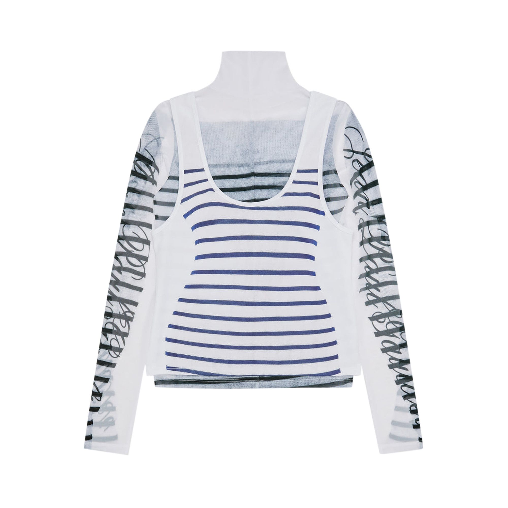 Buy Jean Paul Gaultier Spandex And Mesh Long-Sleeve Top