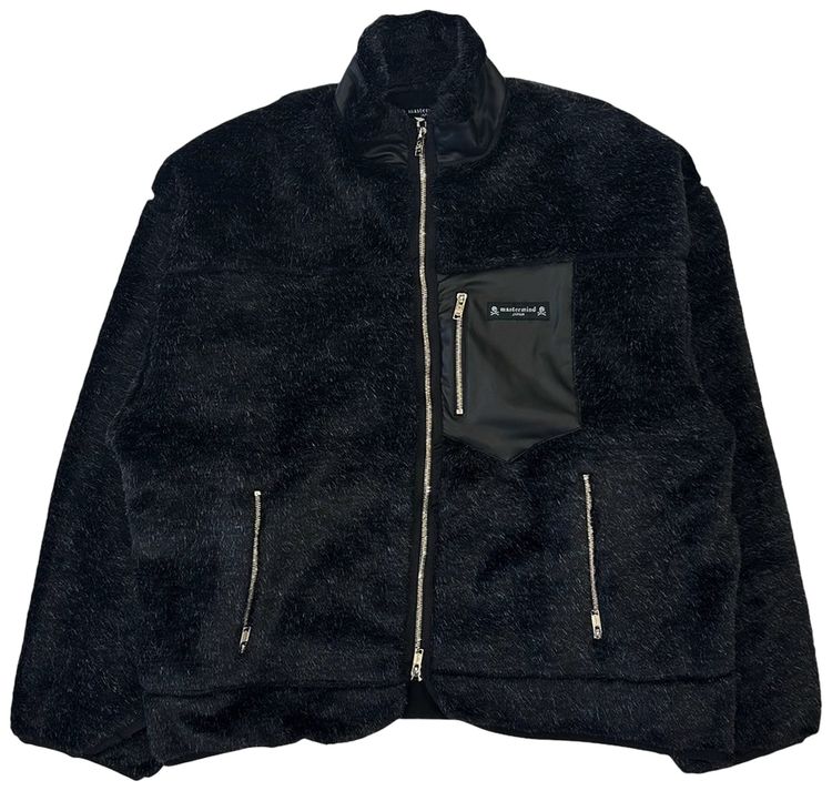 Mastermind Rabbit Fur Jacket Black