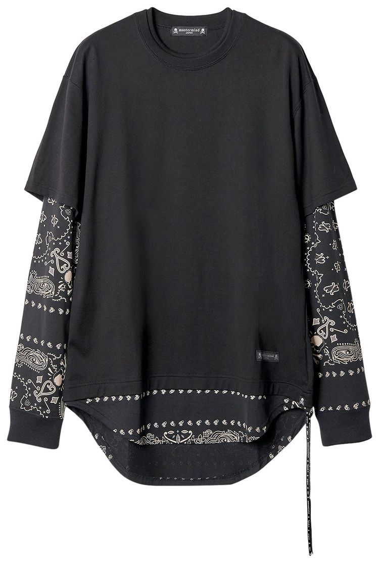 Mastermind Bandana Layered Tee Black