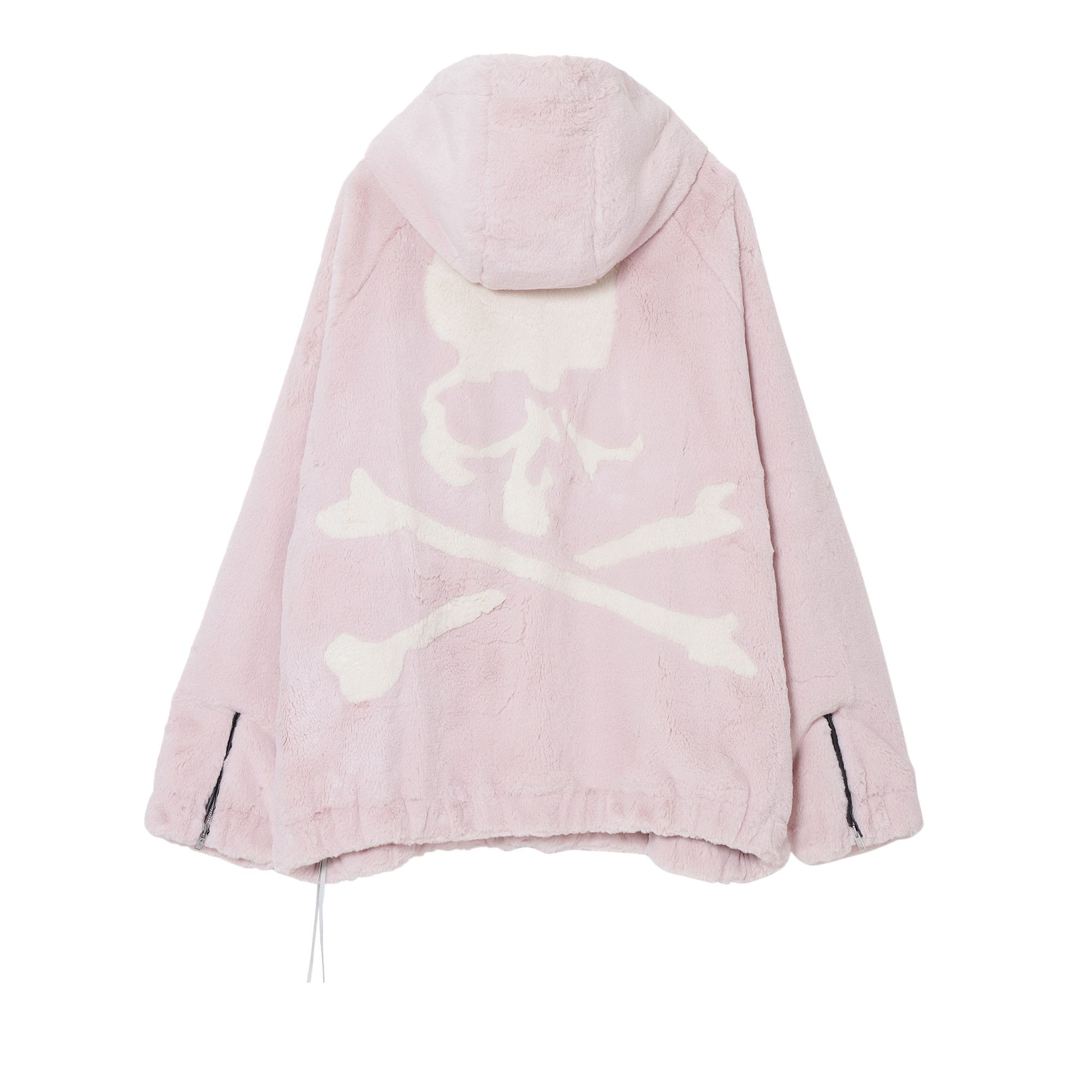 Buy Mastermind World Faux Fur Hooded Jacket 'Pink' - MW24S13 BL008