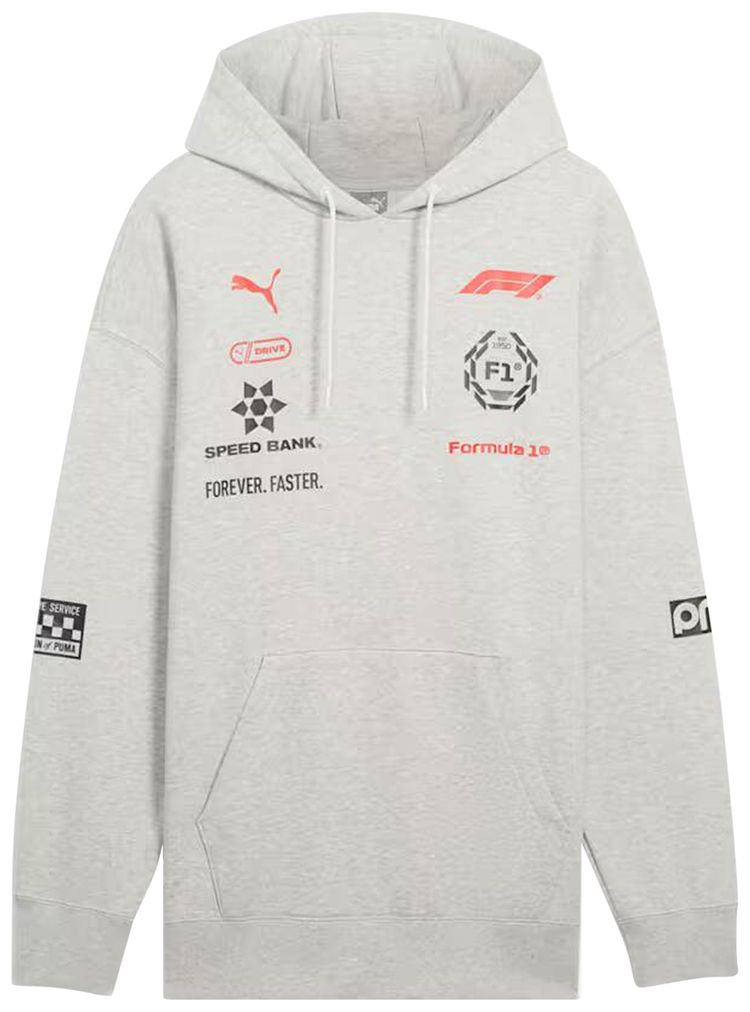 Puma F1 Racing Hoodie GreyLime
