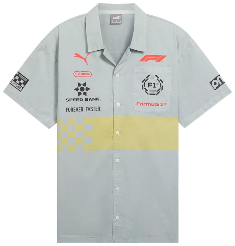 Puma F1 Racing Shirt GreyLime