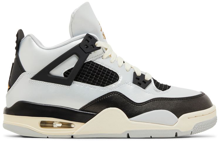 Air Jordan 4 Retro GS Platinum Gold
