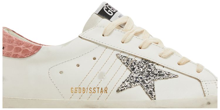 Golden Goose Wmns Superstar White Silver Pink