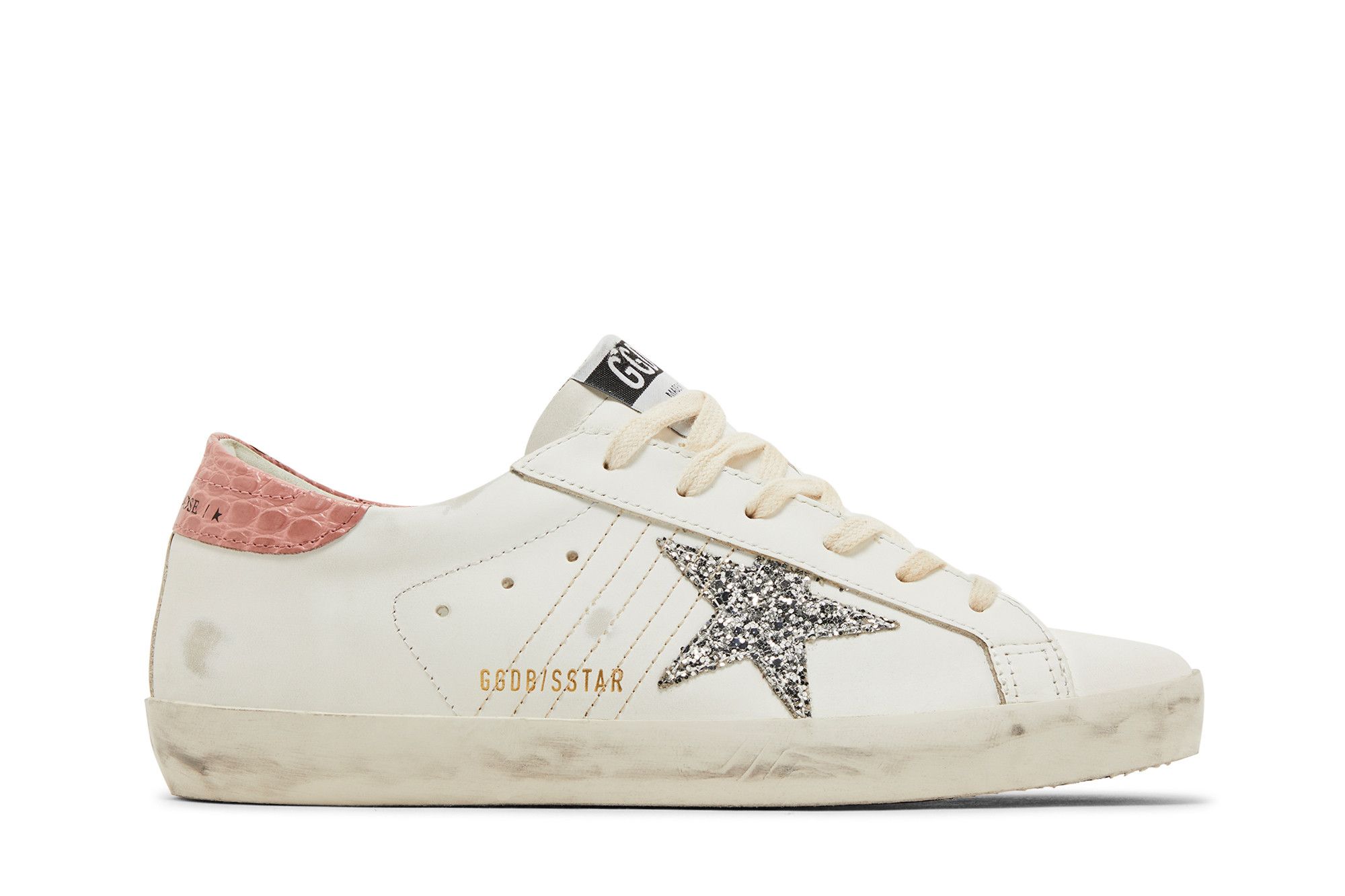 Buy Golden Goose Wmns Superstar 'White Silver Pink