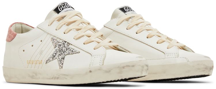 Golden Goose Wmns Superstar White Silver Pink