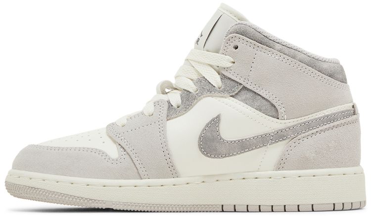 Air Jordan 1 Mid SE GS Neutral Grey Sail