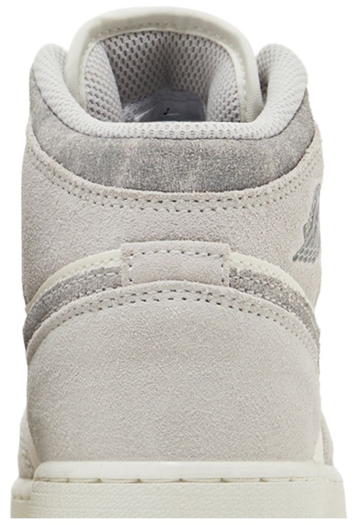 Air Jordan 1 Mid SE GS Neutral Grey Sail