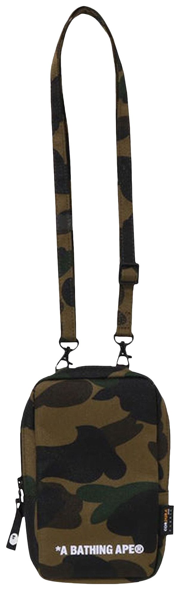 BAPE 1st Camo Cordura Phone Shoulder Bag Green
