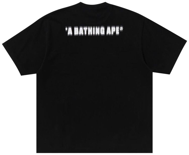 BAPE Pixel Ape Head Relaxed Fit Tee Black
