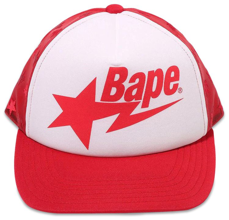 BAPE Sta Mesh Cap Red