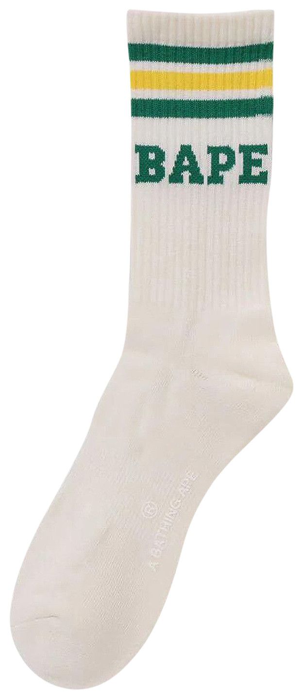 BAPE Stripe Socks GreenYellow