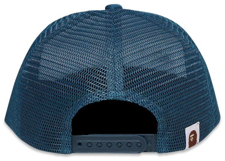 BAPE College Mesh Cap Blue
