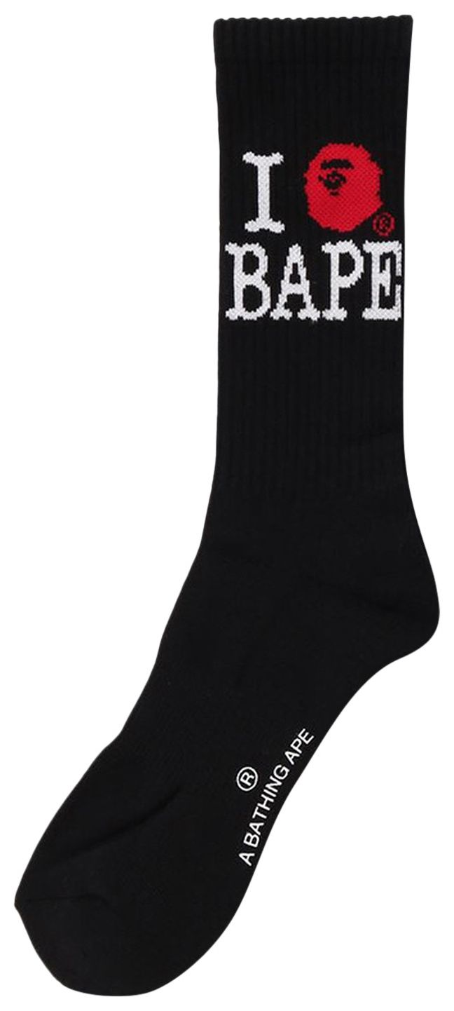 BAPE I Love BAPE Socks Black