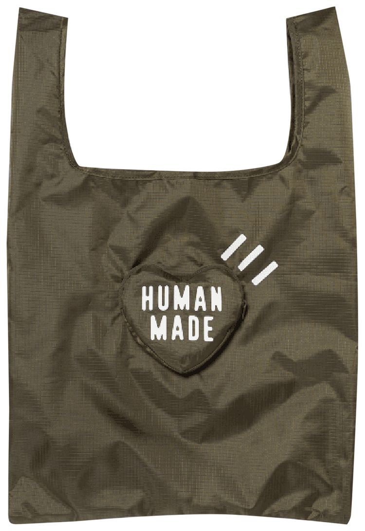 Human Made Heart Shopper Bag Olive Drab