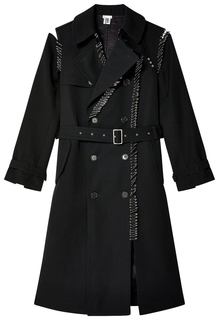 Comme des Garcons Double Row Buttons Coat Black