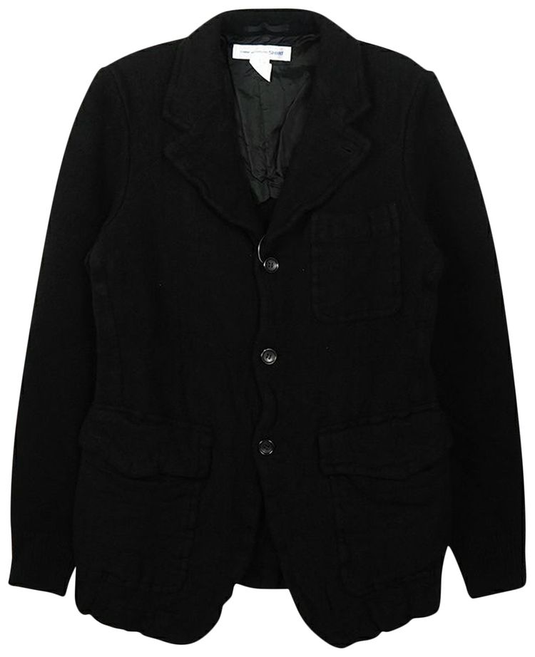 Comme des Garcons Thin Serge Garment Treated Jacket Black