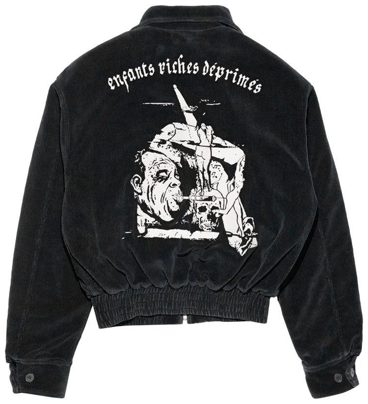 Enfants Riches Deprimes Corduroy Barbara Jacket Black