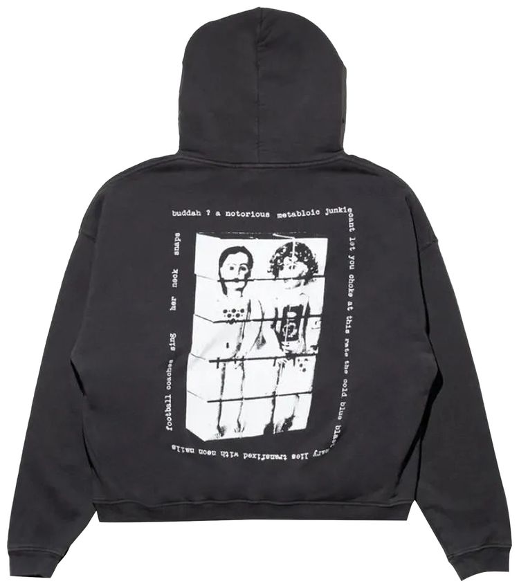 Enfants Riches Deprimes Mary Lies Hoodie Faded Black