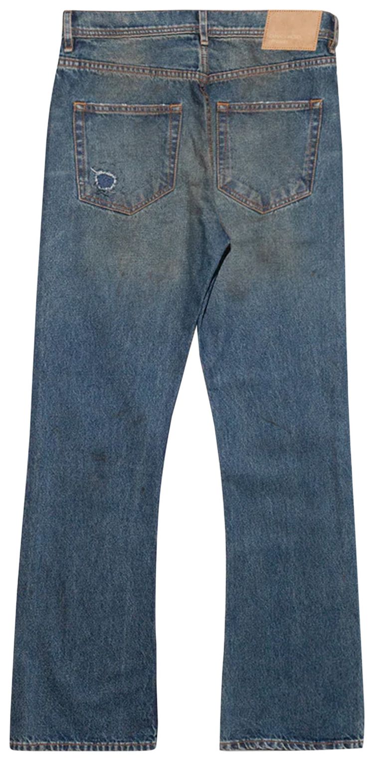 Enfants Riches Deprimes Thrashed Flare Jeans Blue