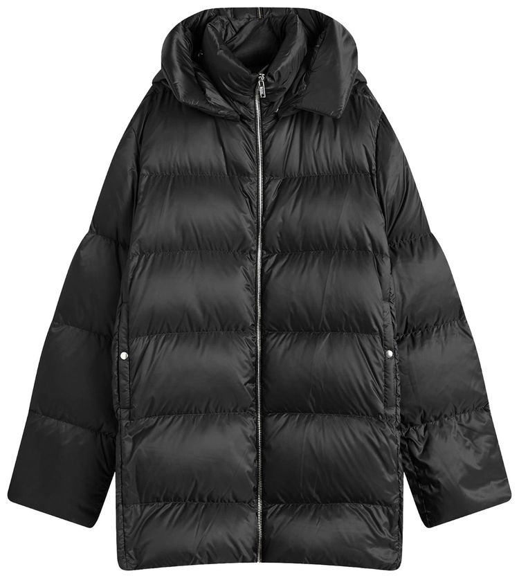 Moncler x Rick Owens Woven Hooded Cyclopic Coat Black