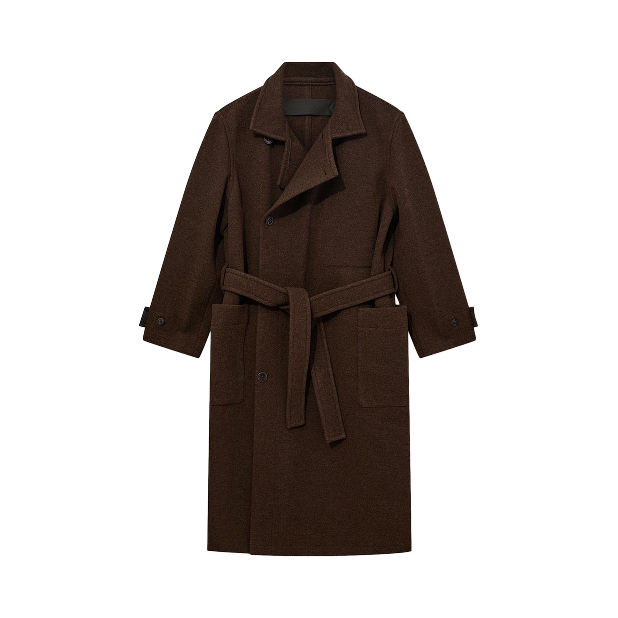 Lemaire Wrap Coat BROWN 国内正規品 LEMAIRE Wrap Coat Dark Squirrel | HAVEN