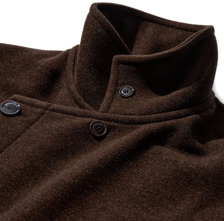 Lemaire Wrap Coat Brown Chine